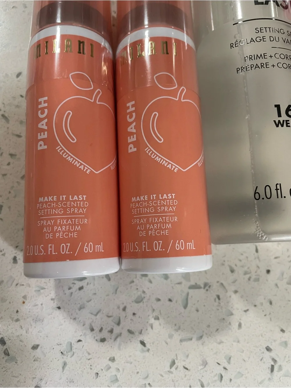 Milani Make It Last Setting Sprays - Peach & Clear Mist Duo